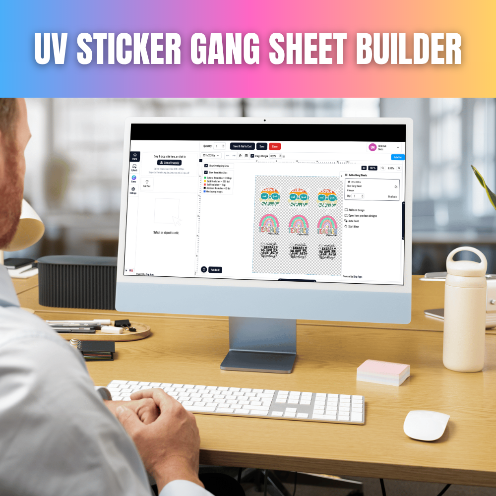 UV Sticker Gang Sheet Builder